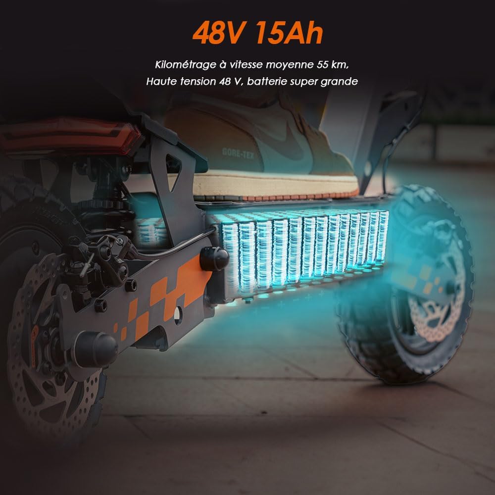 KUKIRIN G2 Electric Scooters, Kukirin G2 Folding Electric Scooter, 800 W Motor (Max 1200 W), 48 V 15 Ah Battery, 10 Inch Tyres, 55 km Range, Adult Electric Scooter