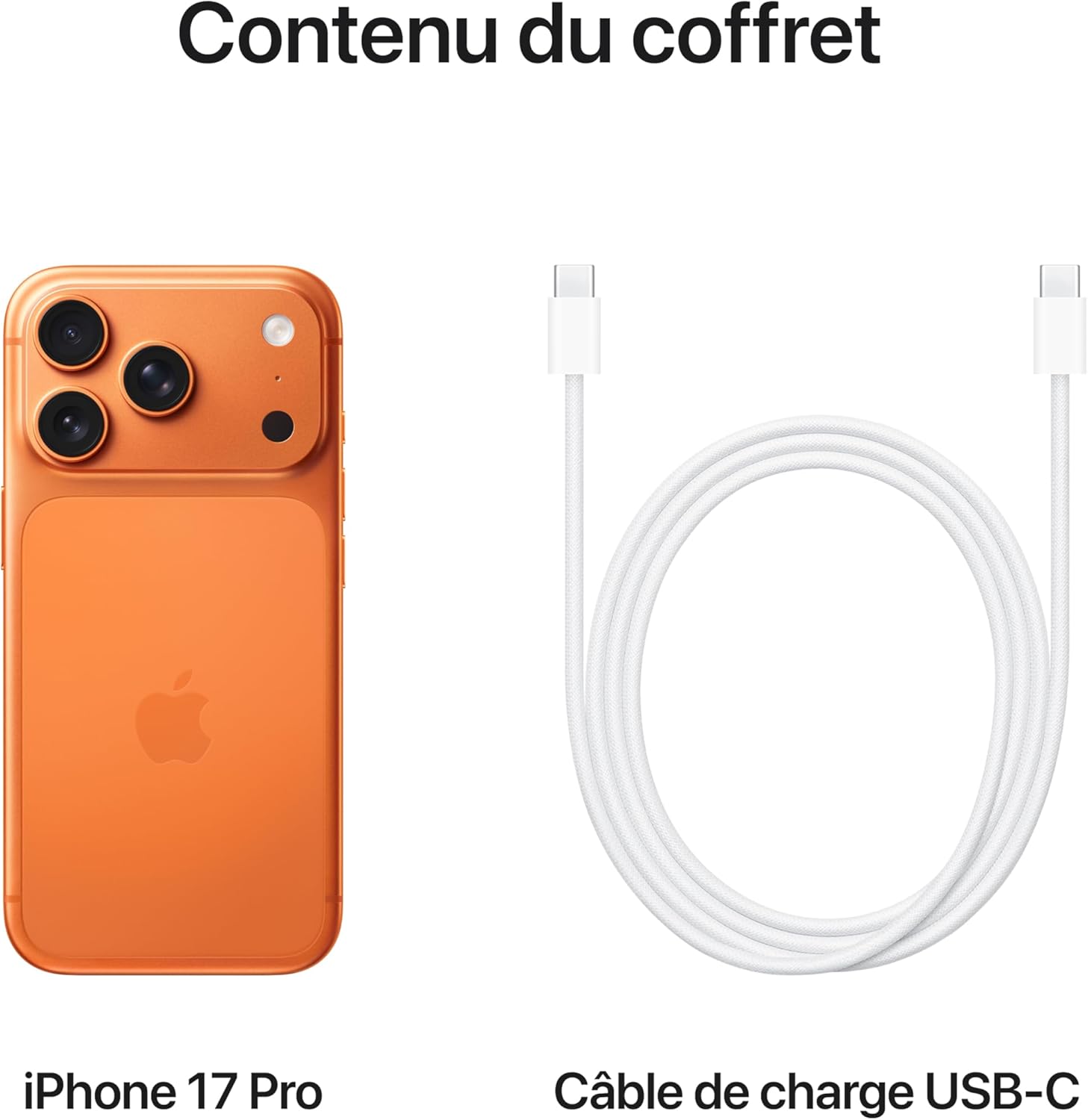 Apple iPhone 17 Pro 256GB: 6.3-inch screen up to 120Hz, A19 Pro chip, Prodigious battery life, Pro Fusion camera system with Front Center Stage camera; Cosmic Orange